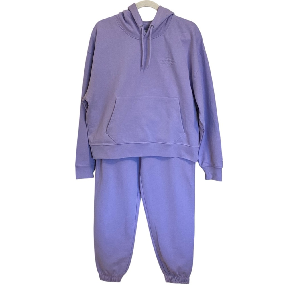 Womens Purple Hoodie and Sweatpants Set